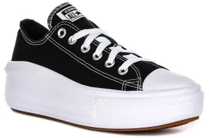 Converse All Star Move 570256C In Schwarz Weiß Plateau-Schuhe Converse