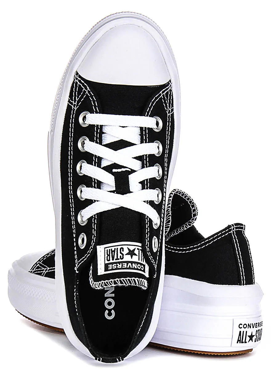 Converse All Star Move 570256C In Schwarz Weiß Plateau-Schuhe Converse