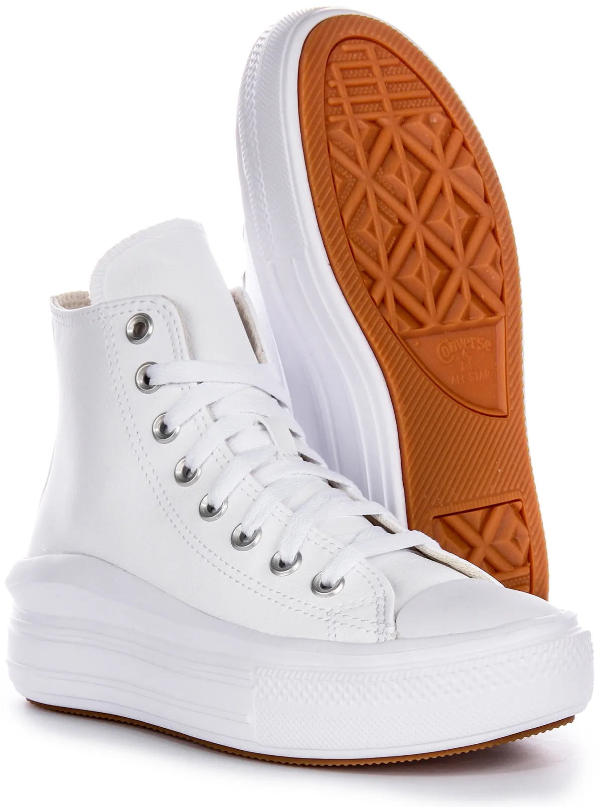 Converse All Star Move Hi A04295C in Weiß für Damen Schuhe Converse
