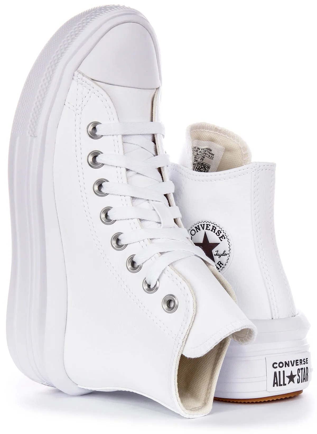 Converse All Star Move Hi A04295C in Weiß für Damen Schuhe Converse