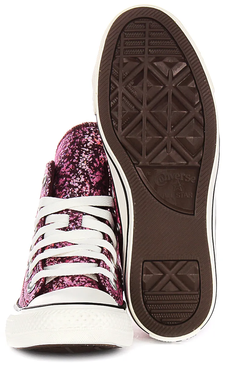 Converse Chuck Taylor A11137C Schuhe mit Magenta Glitzereffekt Converse