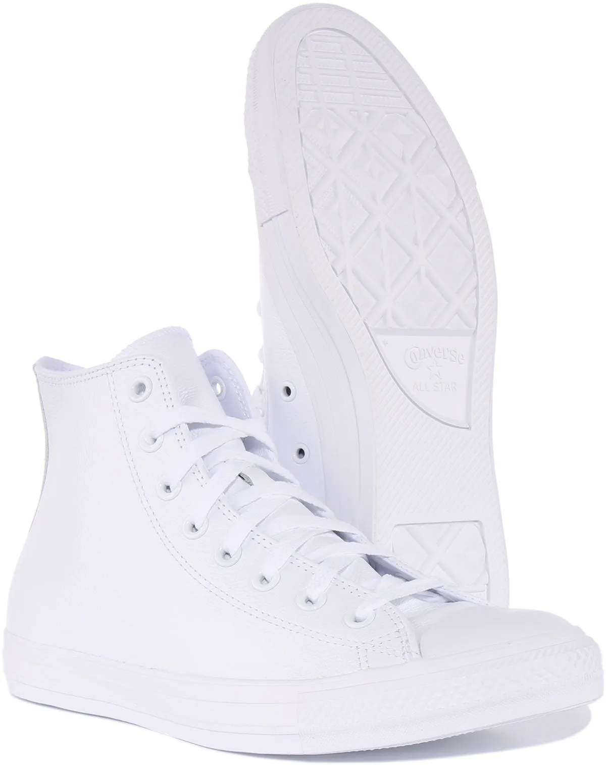 Converse Chuck Taylor All Star 1T406 in weißen Lederschuhen Converse
