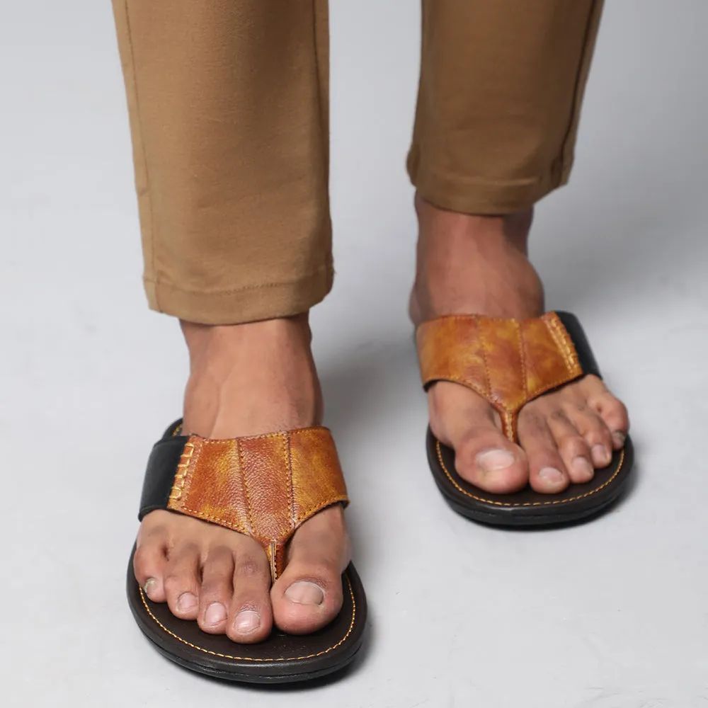 Bequeme Casual-Tan Hausschuhe Für Herren AVN-13 Von Liberty