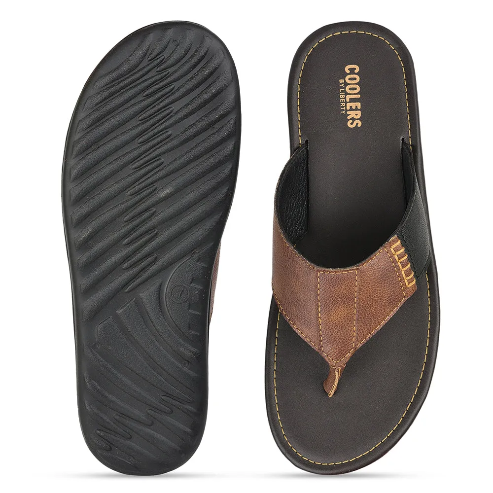 Bequeme Casual-Tan Hausschuhe Für Herren AVN-13 Von Liberty