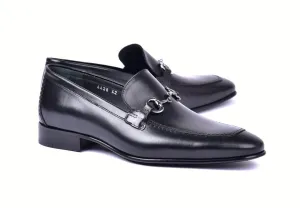 Corrente 4428 Leder-Slip-On-Loafer Schuhe - Schwarz