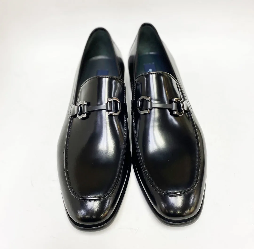 Corrente 6415 Schlupf-Loafer aus Kalbsleder - Schwarz