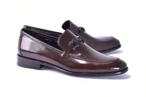 Corrente 6415 Schlupf-Loafer aus Kalbsleder - Braun