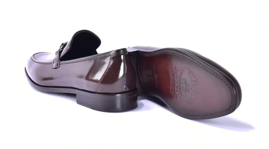 Corrente 6415 Schlupf-Loafer aus Kalbsleder - Braun