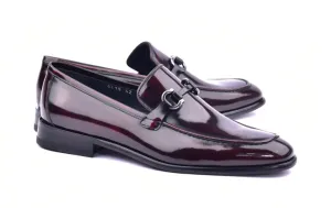 Corrente 6415 Schlupf-Loafer aus Kalbsleder - Burgunderrot