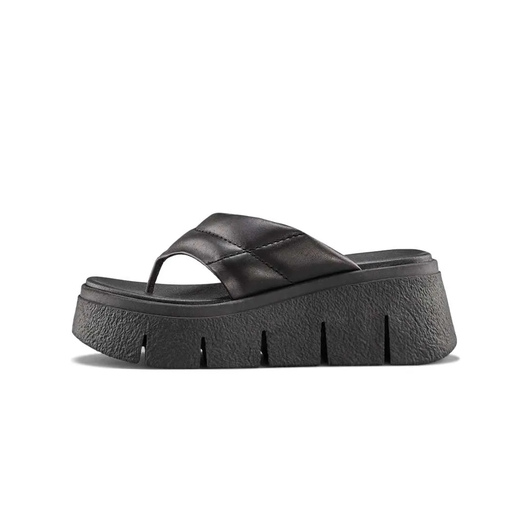 Cougar - Damen Abba Luxmotion Leder String Wedge Sandalen (ABBA-BLK)