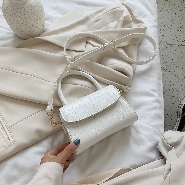 Krokodilmuster Querbörsen Für Damen 2020 Kleine Kettentasche Kleine Tasche PU-Leder Handtasche Designer-Abendtaschen Für Damen Fashion Nova Taschen