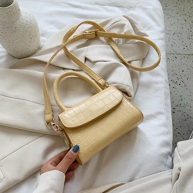 Krokodilmuster Querbörsen Für Damen 2020 Kleine Kettentasche Kleine Tasche PU-Leder Handtasche Designer-Abendtaschen Für Damen Fashion Nova Taschen