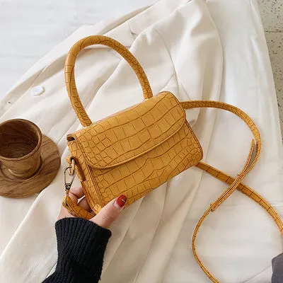 Krokodilmuster Querbörsen Für Damen 2020 Kleine Kettentasche Kleine Tasche PU-Leder Handtasche Designer-Abendtaschen Für Damen Fashion Nova Taschen