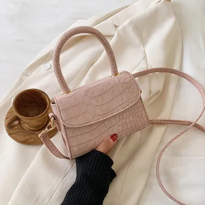 Krokodilmuster Querbörsen Für Damen 2020 Kleine Kettentasche Kleine Tasche PU-Leder Handtasche Designer-Abendtaschen Für Damen Fashion Nova Taschen