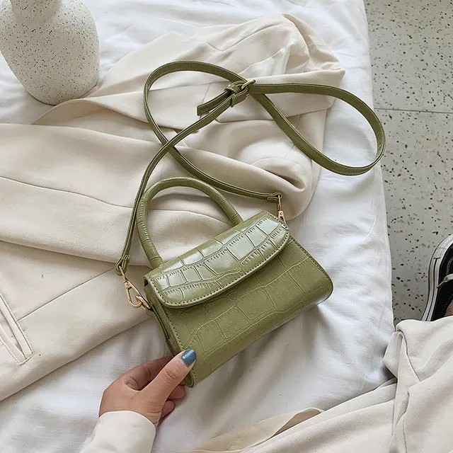 Krokodilmuster Querbörsen Für Damen 2020 Kleine Kettentasche Kleine Tasche PU-Leder Handtasche Designer-Abendtaschen Für Damen Fashion Nova Taschen