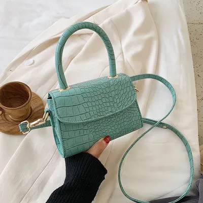 Krokodilmuster Querbörsen Für Damen 2020 Kleine Kettentasche Kleine Tasche PU-Leder Handtasche Designer-Abendtaschen Für Damen Fashion Nova Taschen