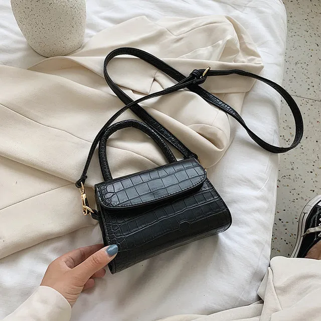 Krokodilmuster Querbörsen Für Damen 2020 Kleine Kettentasche Kleine Tasche PU-Leder Handtasche Designer-Abendtaschen Für Damen Fashion Nova Taschen