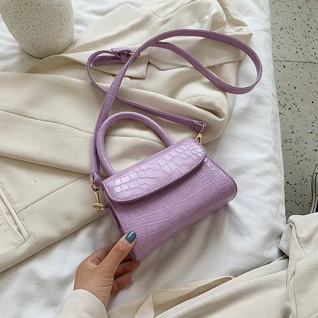 Krokodilmuster Querbörsen Für Damen 2020 Kleine Kettentasche Kleine Tasche PU-Leder Handtasche Designer-Abendtaschen Für Damen Fashion Nova Taschen