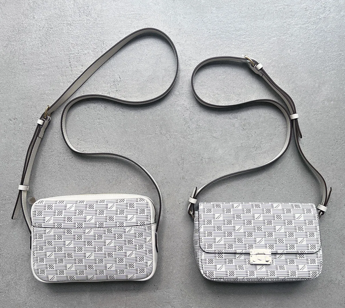 CROISETTE Crossbosy Kalbsleder, Milch Moreau Taschen