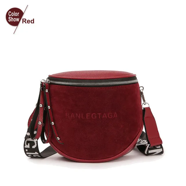 Umhängetasche für Damen 2020 Messenger-Tasche PU-Leder Schultertasche Modische Berühmte Marke Damen Halbkreis Sattel Modische Nova-Taschen