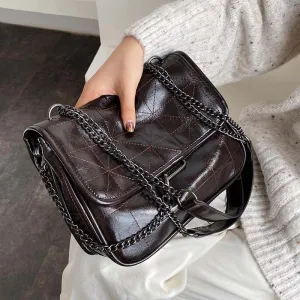 Crossbody-Taschen für Damen, große Kapazität, hochwertige ausländische Schultertasche, koreanische Version der Messenger Bag, retro Messenger Bag, modische Nova-Taschen