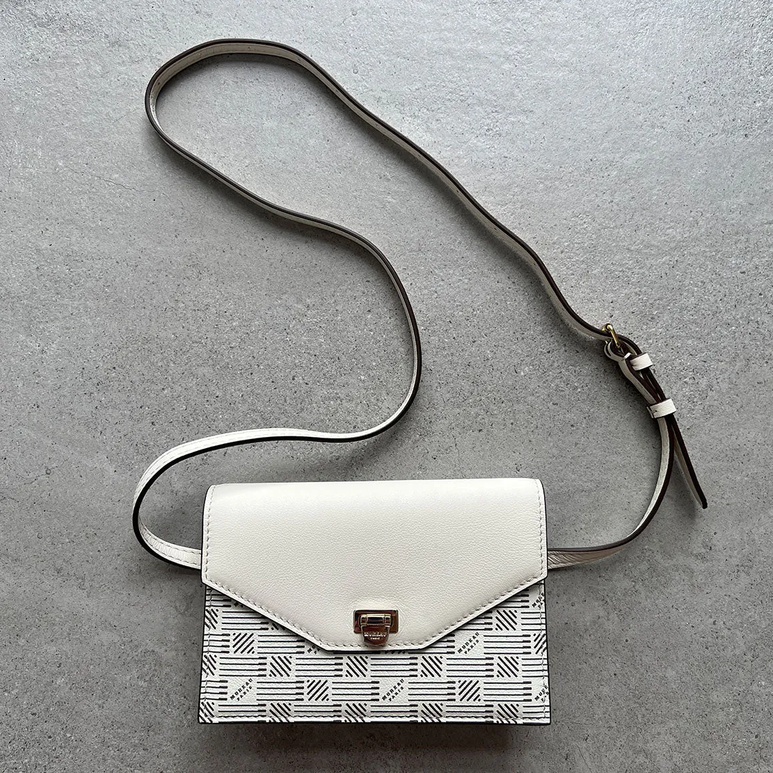 Crossbody Klappe / Gürteltasche Kalb, Champagner Moreau Taschen