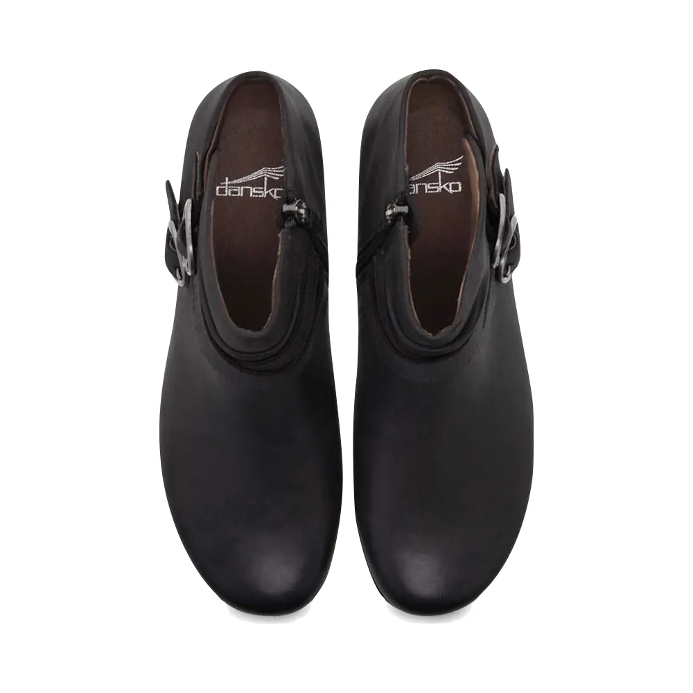 Dansko Damen Faithe Seitlicher Reißverschluss Stiefel mit Absatz in Schwarz