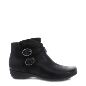 Dansko Damen Faithe Seitlicher Reißverschluss Stiefel mit Absatz in Schwarz
