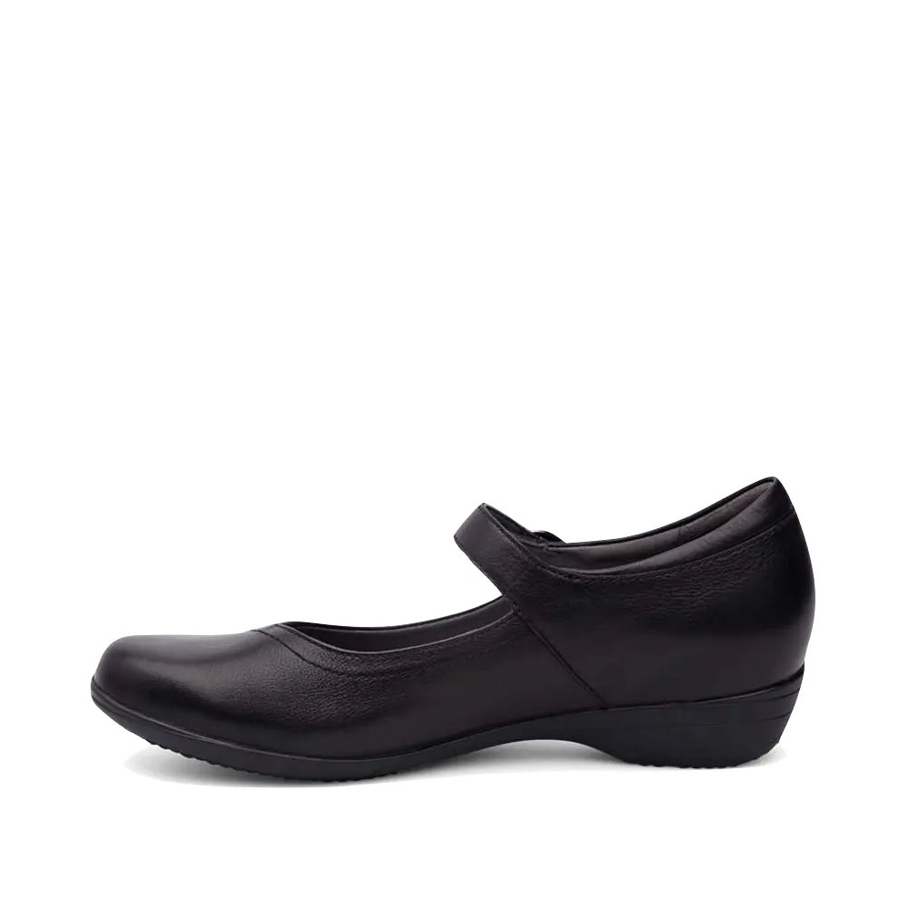 Dansko Damen Fawna Leder Mary Jane in Schwarz