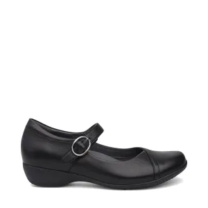 Dansko Damen Fawna Leder Mary Jane in Schwarz