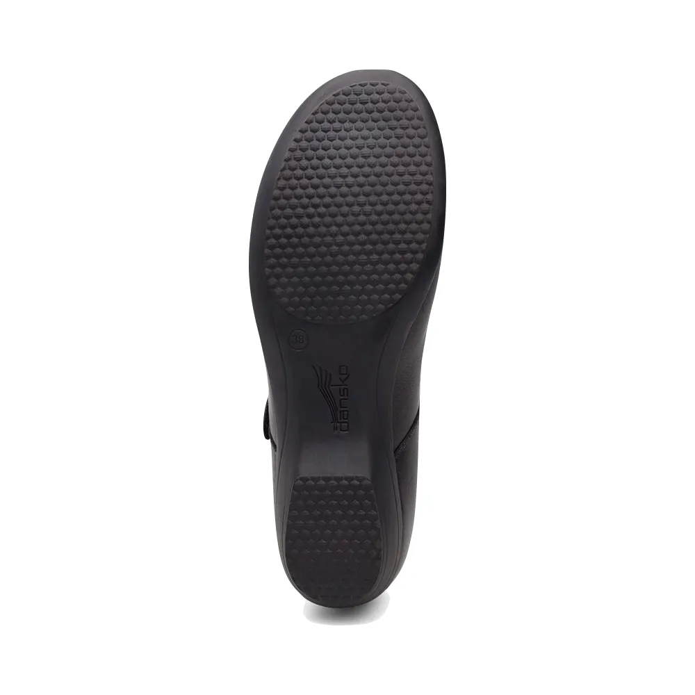 Dansko Damen Fawna Leder Mary Jane in Schwarz
