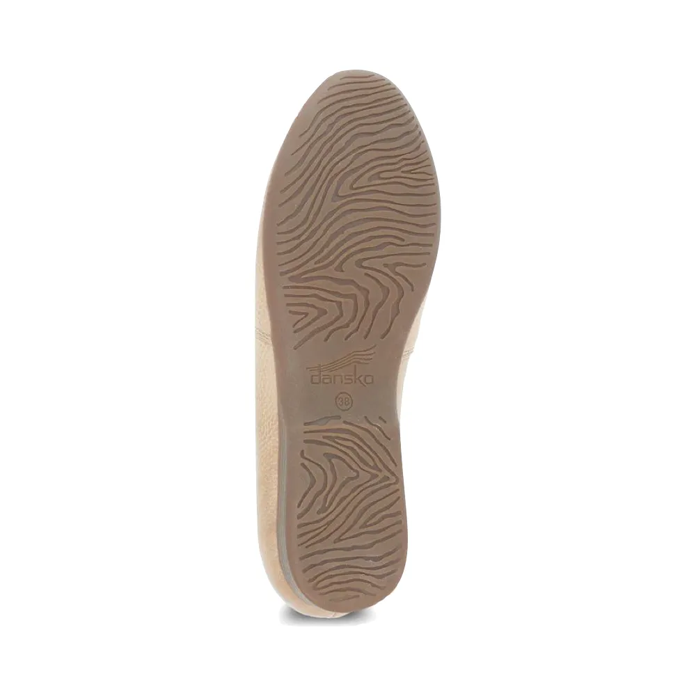 Dansko Damen Larisa Leder Flacher Schlupf-Loafer in Taube