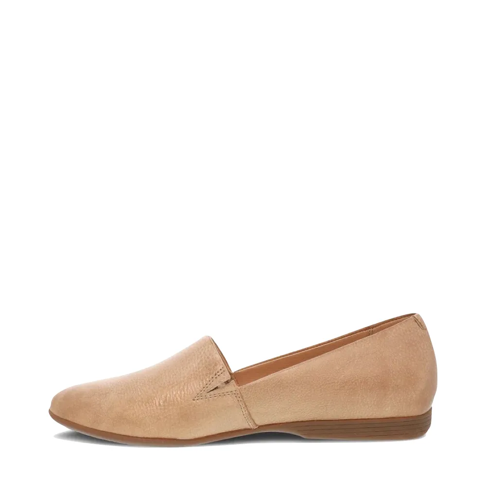 Dansko Damen Larisa Leder Flacher Schlupf-Loafer in Taube