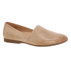 Dansko Damen Larisa Beige Geschliffenes Leder