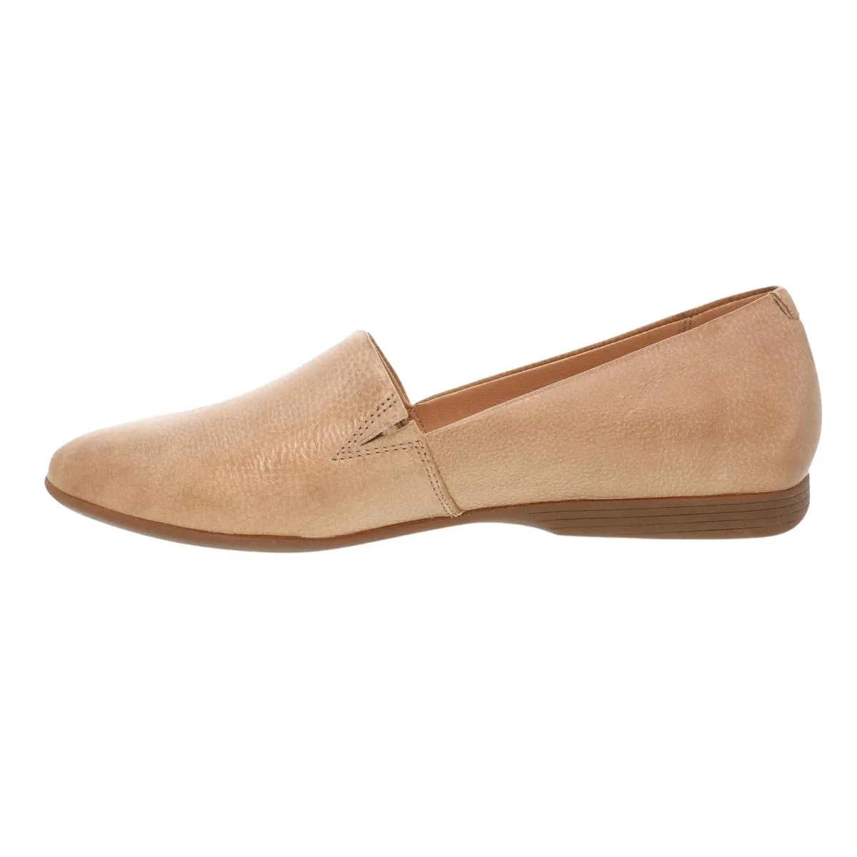 Dansko Damen Larisa Beige Geschliffenes Leder
