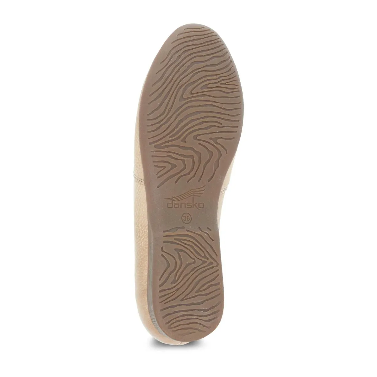 Dansko Damen Larisa Beige Geschliffenes Leder