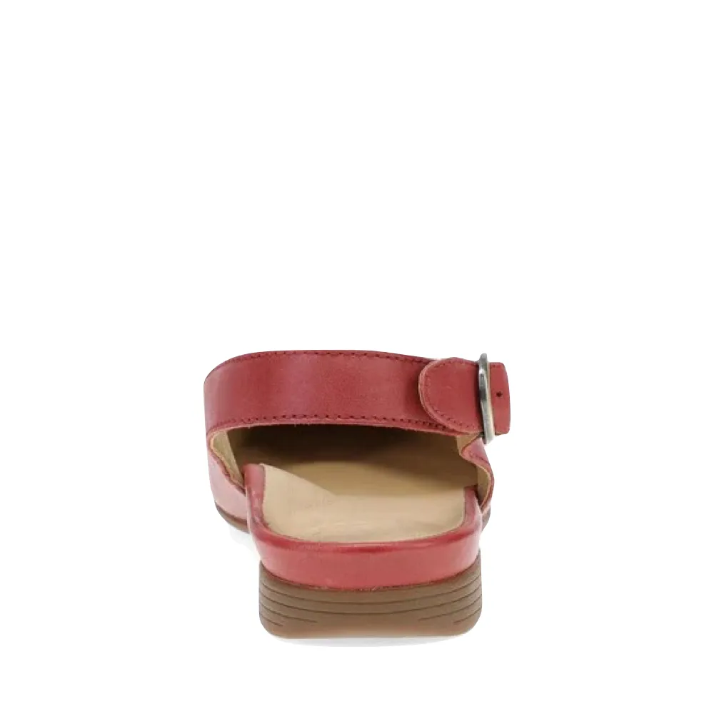 Dansko Damen Lea Slingback Flachschuh in Rot