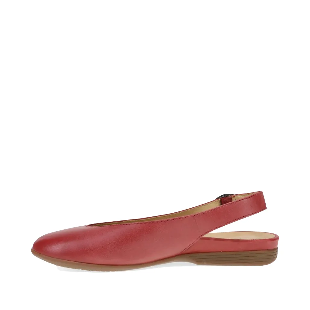 Dansko Damen Lea Slingback Flachschuh in Rot