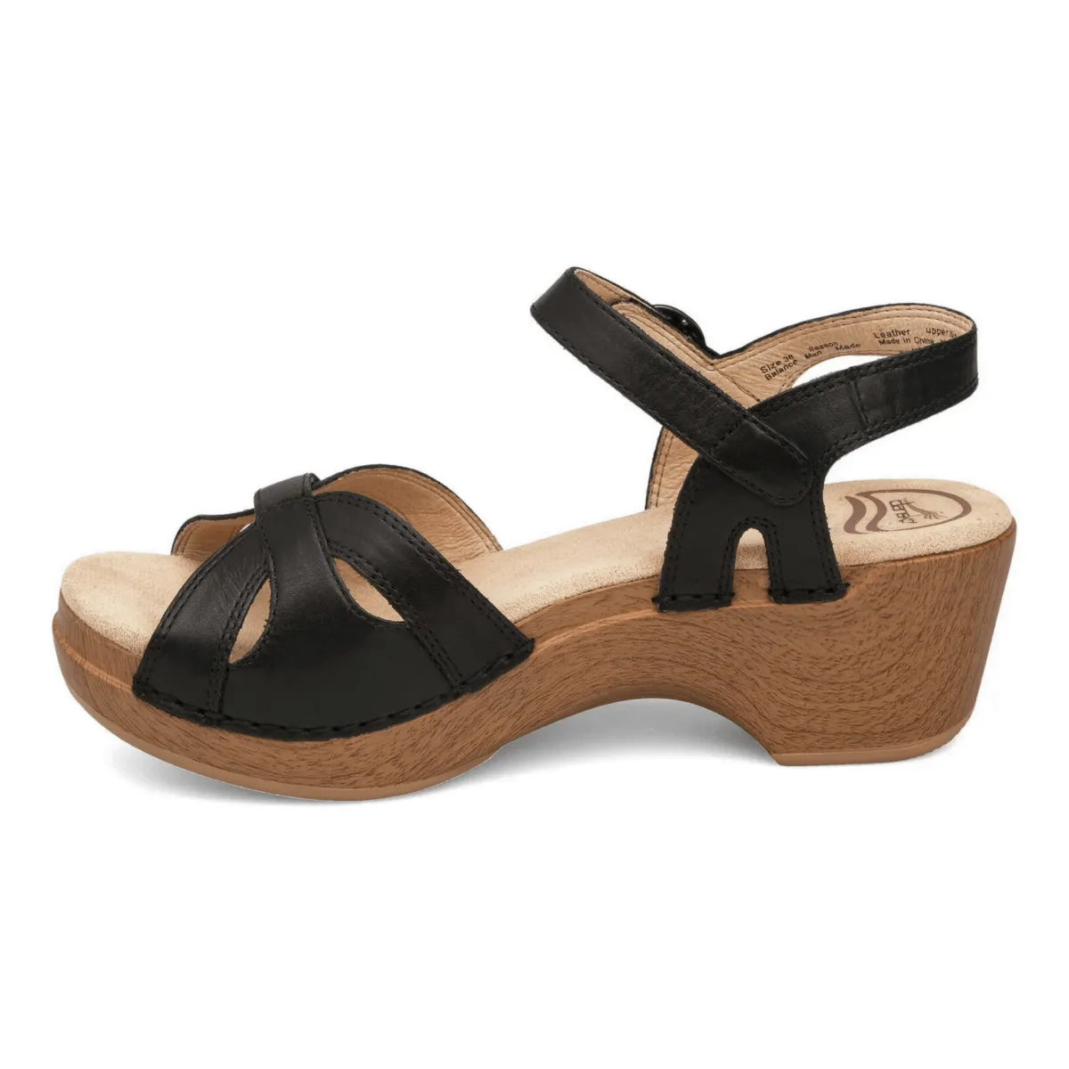 Dansko Damen Saison Schwarz Vollnarbenleder