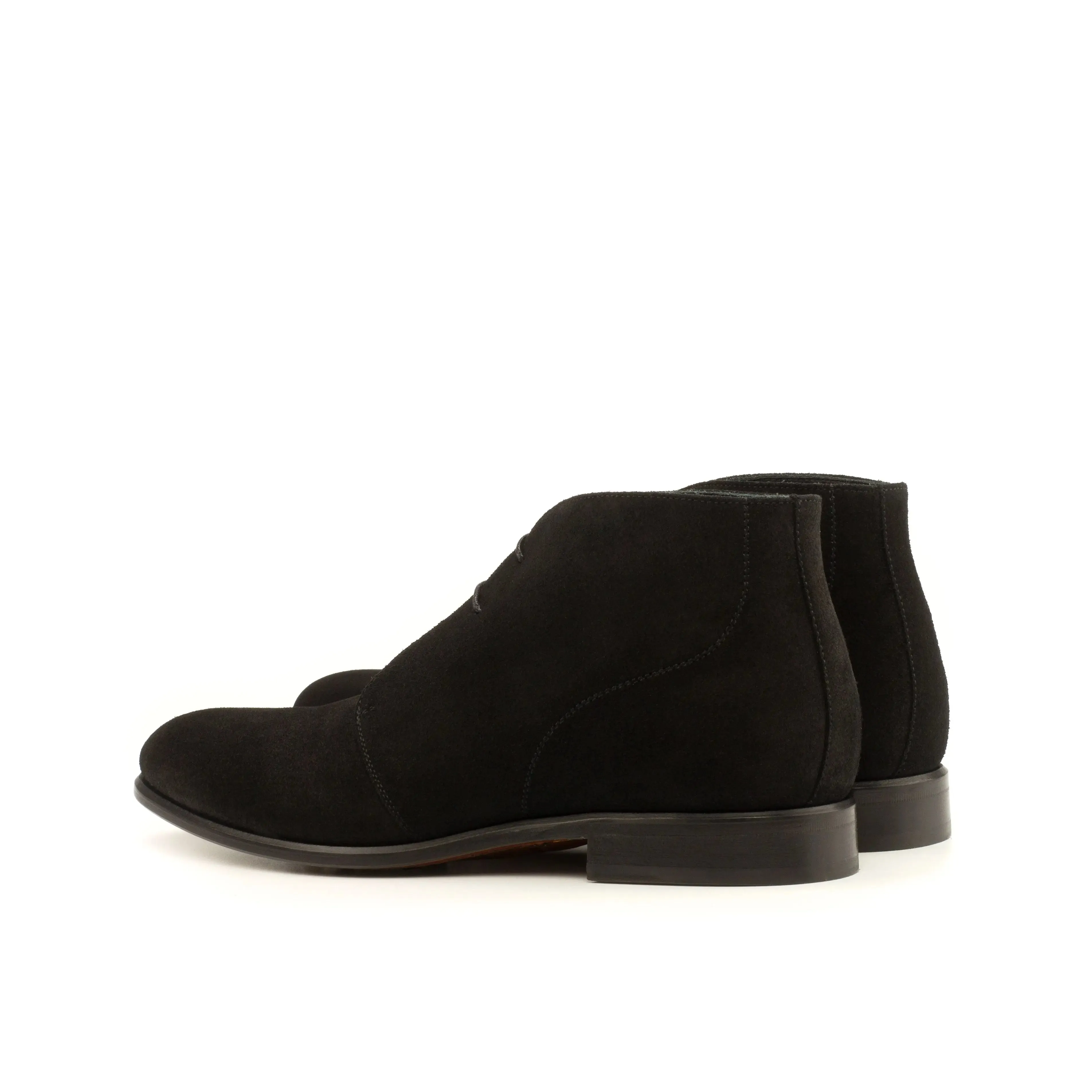Dapperfam Schuhe DapperFam Vivace in Schwarz Herren Lux Wildleder Chukka
