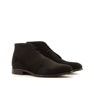 Dapperfam Schuhe DapperFam Vivace in Schwarz Herren Lux Wildleder Chukka