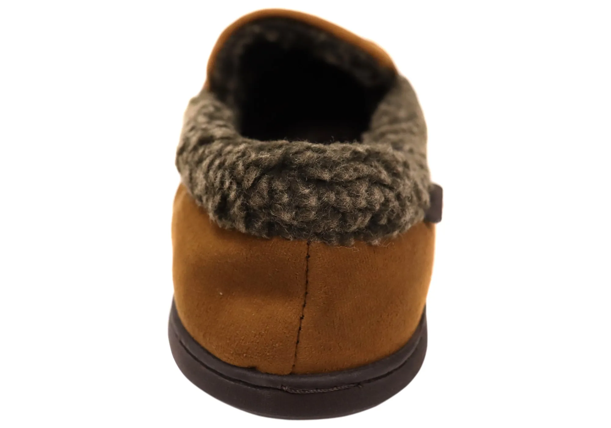 Dearfoam Herren Eli Mikrovelours Mokassins mit Whipstitch Hausschuhen Dearfoams Schuhe