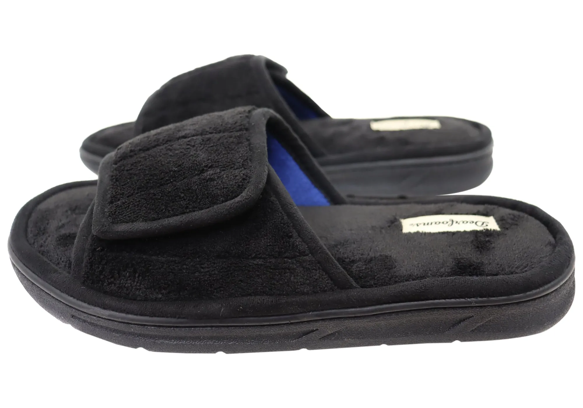 Dearfoams Herren Bequeme Collin Terry Verstellbare Schlappen Dearfoams Schuhe