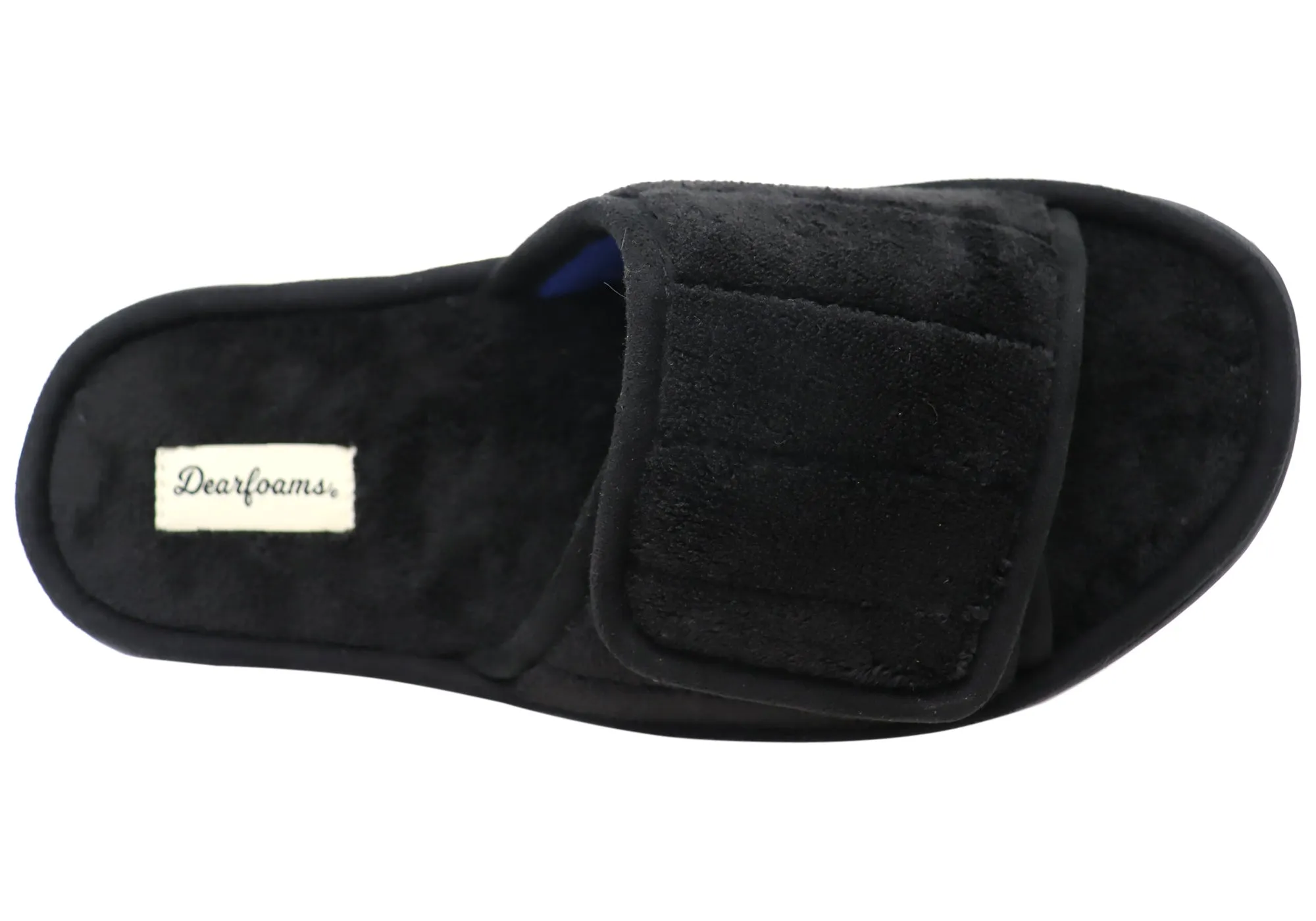 Dearfoams Herren Bequeme Collin Terry Verstellbare Schlappen Dearfoams Schuhe