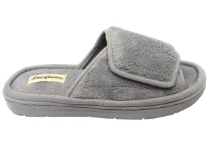 Dearfoams Herren Bequeme Collin Terry Verstellbare Schlappen Dearfoams Schuhe