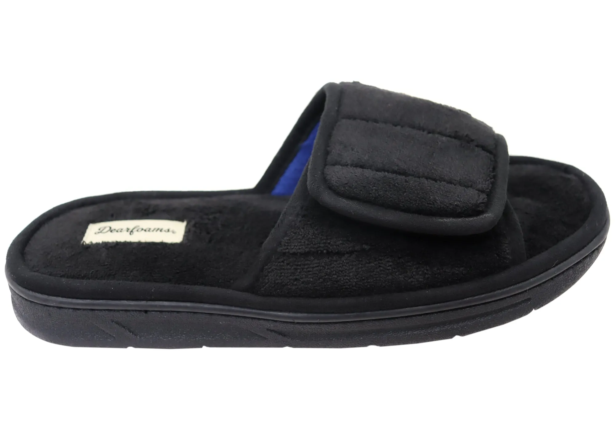 Dearfoams Herren Bequeme Collin Terry Verstellbare Schlappen Dearfoams Schuhe