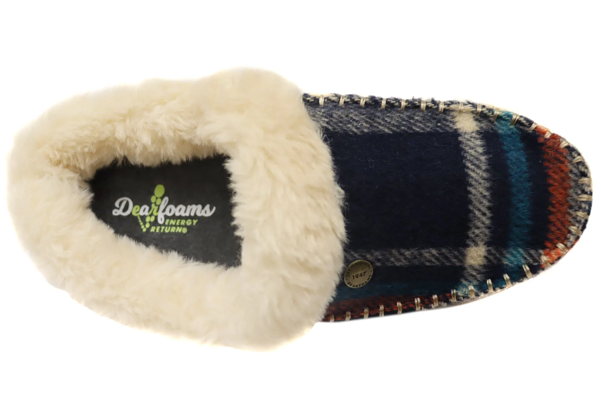 Dearfoams Damen Bequeme Atley Energie-Rückgewinnung Clogs Hausschuhe Dearfoams Schuhe