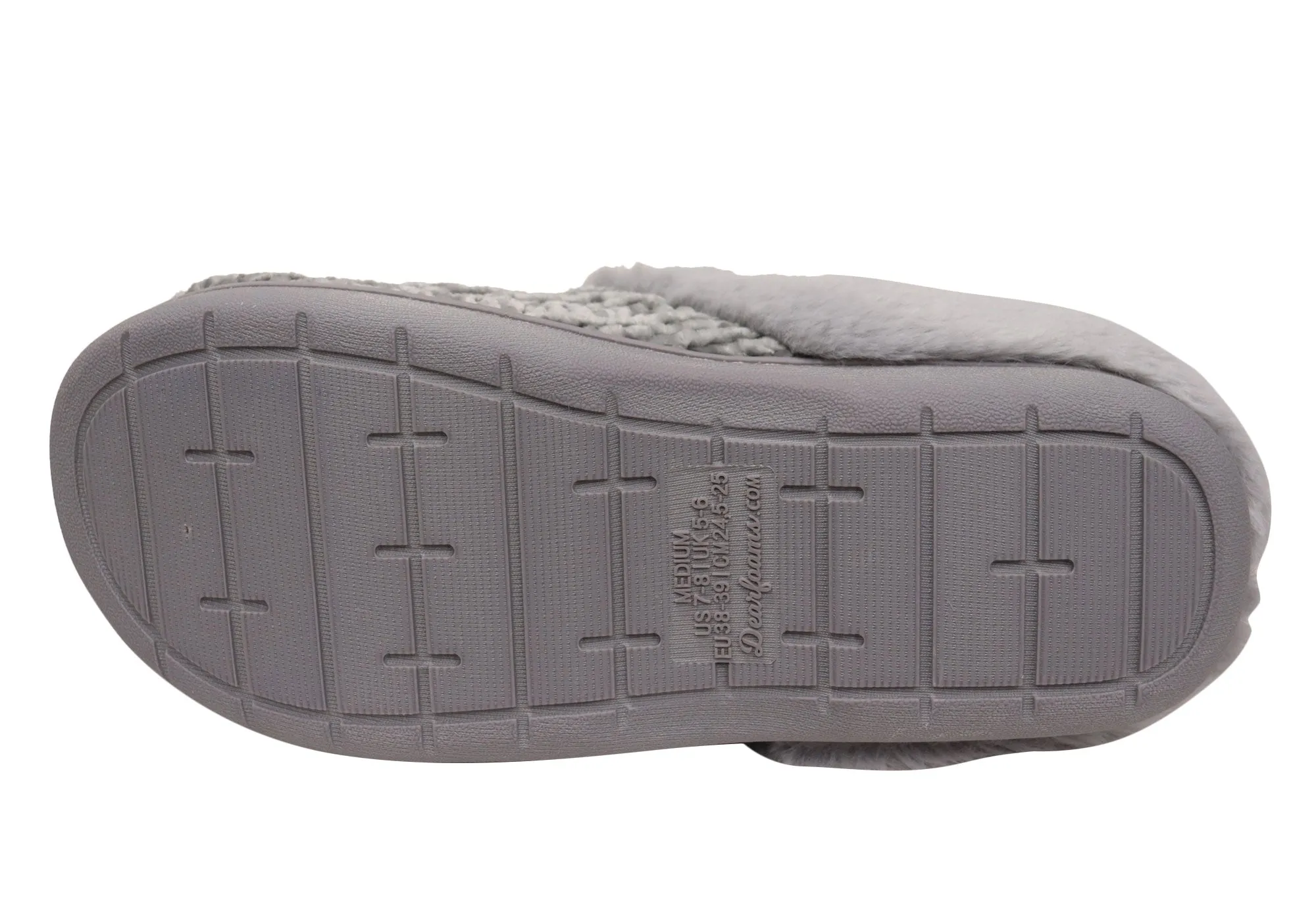 Dearfoams Damen Bequeme Claire Melierte Chenille Strick Pantoffeln Dearfoams Schuhe