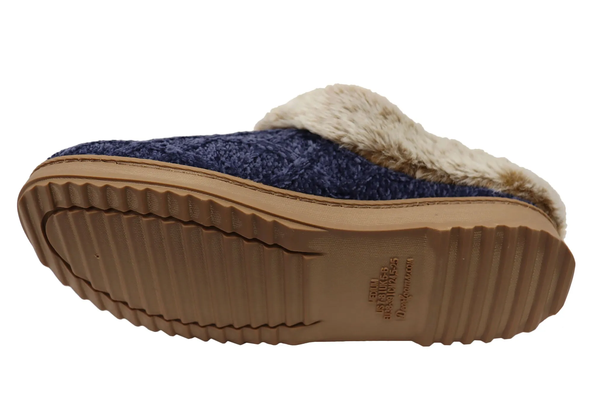 Dearfoams Damen Bequeme Hannah Chenille Strick Clogs Hausschuhe Dearfoams Schuhe