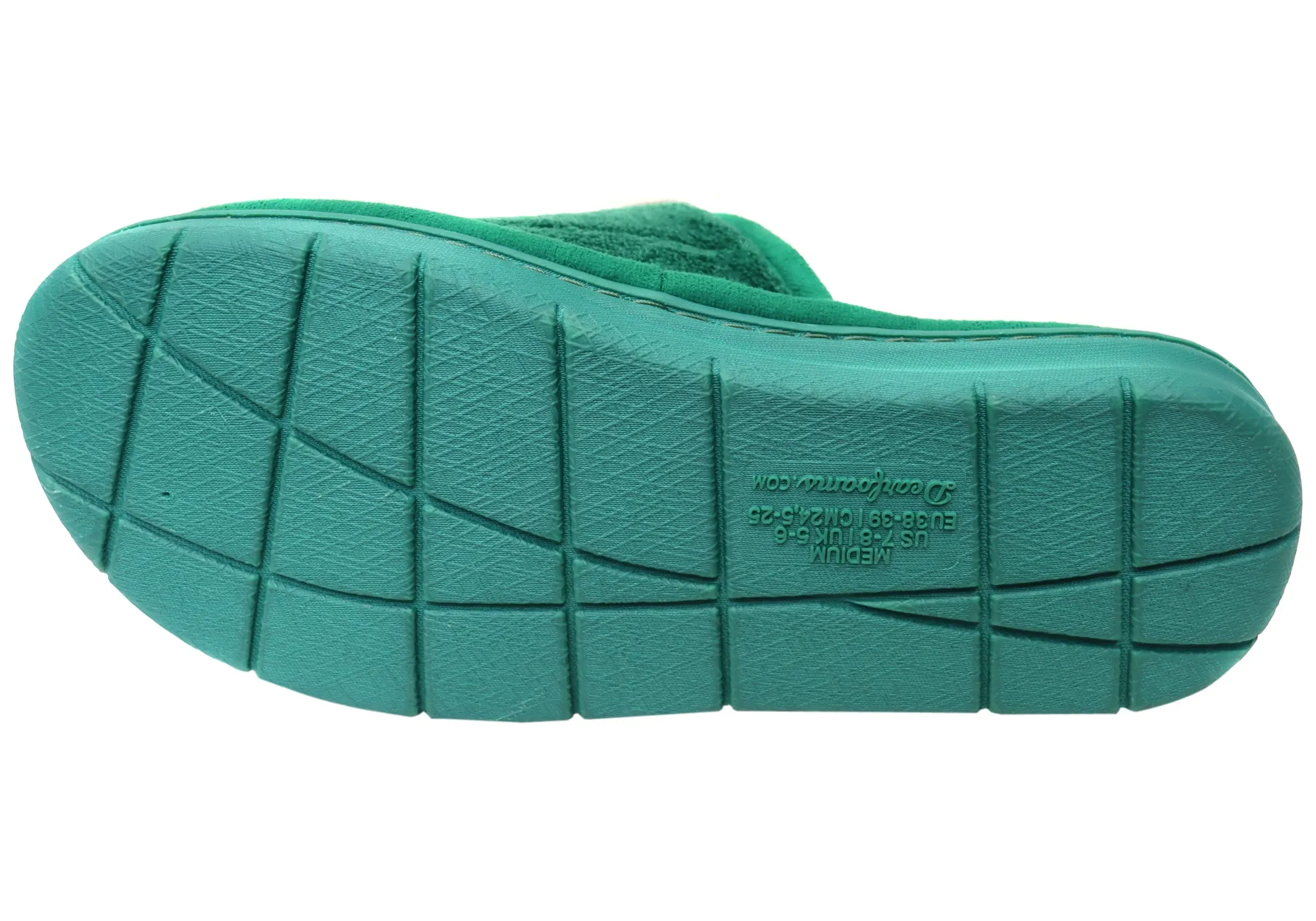 Dearfoams Damen Bequeme Mickey Terry Verstellbare Schlupfhausschuhe Dearfoams Schuhe